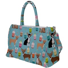 Chihuahua Bubble Kawaii Boba Tea Cute Dog Duffel Travel Bag