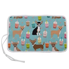 Chihuahua Bubble Kawaii Boba Tea Cute Dog Pen Storage Case (s) by Wav3s