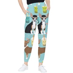 Chihuahua Bubble Kawaii Boba Tea Cute Dog Women s Tapered Pants by Wav3s