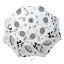 Panda Floating In Space And Star Folding Umbrellas View1