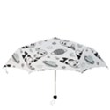 Panda Floating In Space And Star Folding Umbrellas View3