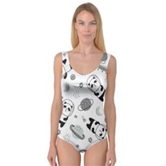 Panda Floating In Space And Star Princess Tank Leotard  by Wav3s