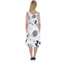 Panda Floating In Space And Star Midi Sleeveless Dress View2