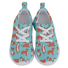 Corgis On Teal Running Shoes by Wav3s