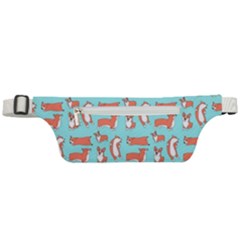 Corgis On Teal Active Waist Bag