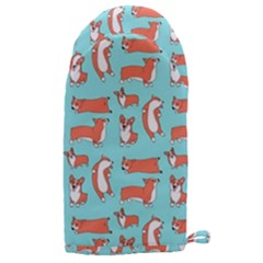 Corgis On Teal Microwave Oven Glove