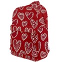 Vector Seamless Pattern Of Hearts With Valentine s Day Classic Backpack View1