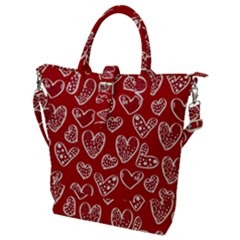 Vector Seamless Pattern Of Hearts With Valentine s Day Buckle Top Tote Bag by Wav3s