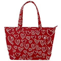 Vector Seamless Pattern Of Hearts With Valentine s Day Back Pocket Shoulder Bag 