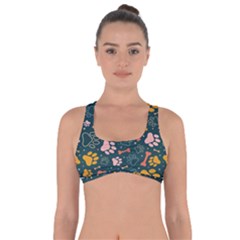 Dog Paw Colorful Fabrics Digitally Got No Strings Sports Bra by Wav3s