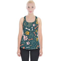 Dog Paw Colorful Fabrics Digitally Piece Up Tank Top by Wav3s