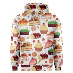 Seamless Pattern Hand Drawing Cartoon Dessert And Cake Men s Overhead Hoodie