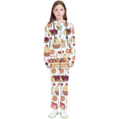 Seamless Pattern Hand Drawing Cartoon Dessert And Cake Kids  Tracksuit by Wav3s