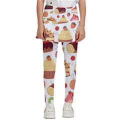 Seamless Pattern Hand Drawing Cartoon Dessert And Cake Kids  Skirted Pants by Wav3s