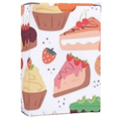 Seamless Pattern Hand Drawing Cartoon Dessert And Cake Playing Cards Single Design (rectangle) With Custom Box by Wav3s