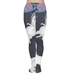 Space Cat Illustration Pattern Astronaut Tights by Wav3s