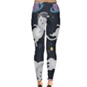 Space Cat Illustration Pattern Astronaut Inside Out Leggings View4