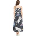 Space Cat Illustration Pattern Astronaut Boho Sleeveless Summer Dress View2