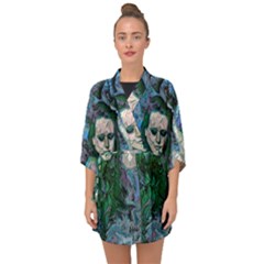 Alphonse Woman Half Sleeve Chiffon Kimono