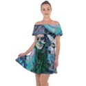 Alphonse Woman Off Shoulder Velour Dress View1