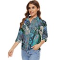 Alphonse Woman Women s Quarter Sleeve Pocket Shirt View3