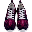 Peacock Pink Black Feather Abstract Men s Lightweight Sports Shoes View1