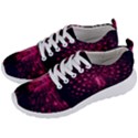 Peacock Pink Black Feather Abstract Men s Lightweight Sports Shoes View2