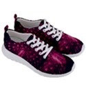 Peacock Pink Black Feather Abstract Men s Lightweight Sports Shoes View3