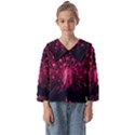 Peacock Pink Black Feather Abstract Kids  Sailor Shirt View1