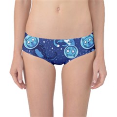 Cat Spacesuit Space Suit Astronaut Pattern Classic Bikini Bottoms by Wav3s