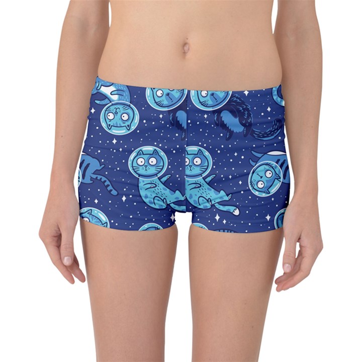 Cat Spacesuit Space Suit Astronaut Pattern Boyleg Bikini Bottoms