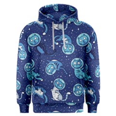 Cat Spacesuit Space Suit Astronaut Pattern Men s Overhead Hoodie