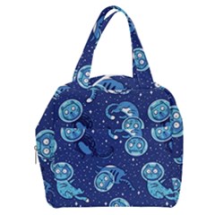 Cat Spacesuit Space Suit Astronaut Pattern Boxy Hand Bag by Wav3s