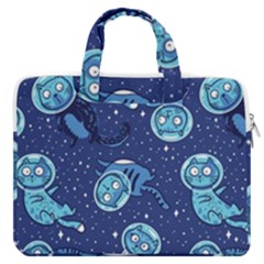 Cat Spacesuit Space Suit Astronaut Pattern Macbook Pro 16  Double Pocket Laptop Bag 