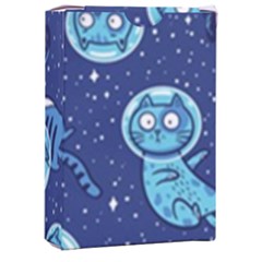 Cat Spacesuit Space Suit Astronaut Pattern Playing Cards Single Design (rectangle) With Custom Box by Wav3s