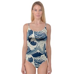 Japanese Wave Pattern Camisole Leotard  by Wav3s