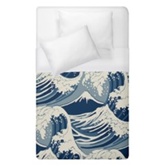 Japanese Wave Pattern Duvet Cover (single Size) by Wav3s