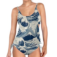 Japanese Wave Pattern Tankini Set by Wav3s