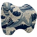 Japanese Wave Pattern Head Support Cushion View3