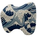 Japanese Wave Pattern Head Support Cushion View4