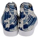 Japanese Wave Pattern Women s Mid-Top Canvas Sneakers View4