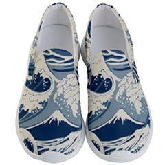 Japanese Wave Pattern Men s Lightweight Slip Ons by Wav3s