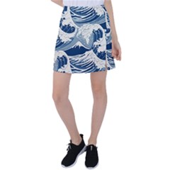 Japanese Wave Pattern Tennis Skirt by Wav3s