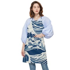 Japanese Wave Pattern Pocket Apron by Wav3s