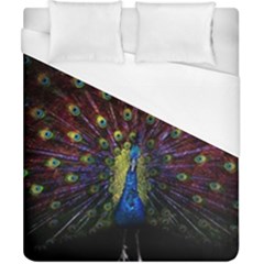 Peacock Feathers Duvet Cover (california King Size) by Wav3s