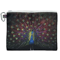 Peacock Feathers Canvas Cosmetic Bag (xxl)