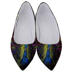 Peacock Feathers Women s Low Heels by Wav3s