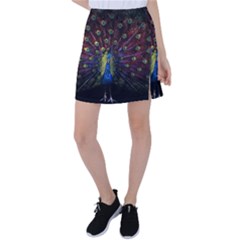 Peacock Feathers Tennis Skirt by Wav3s