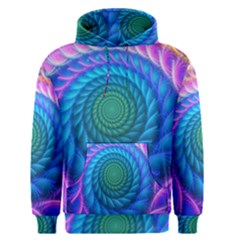 Peacock Feather Fractal Men s Core Hoodie by Wav3s