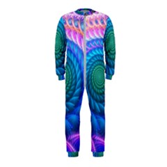 Peacock Feather Fractal Onepiece Jumpsuit (kids)